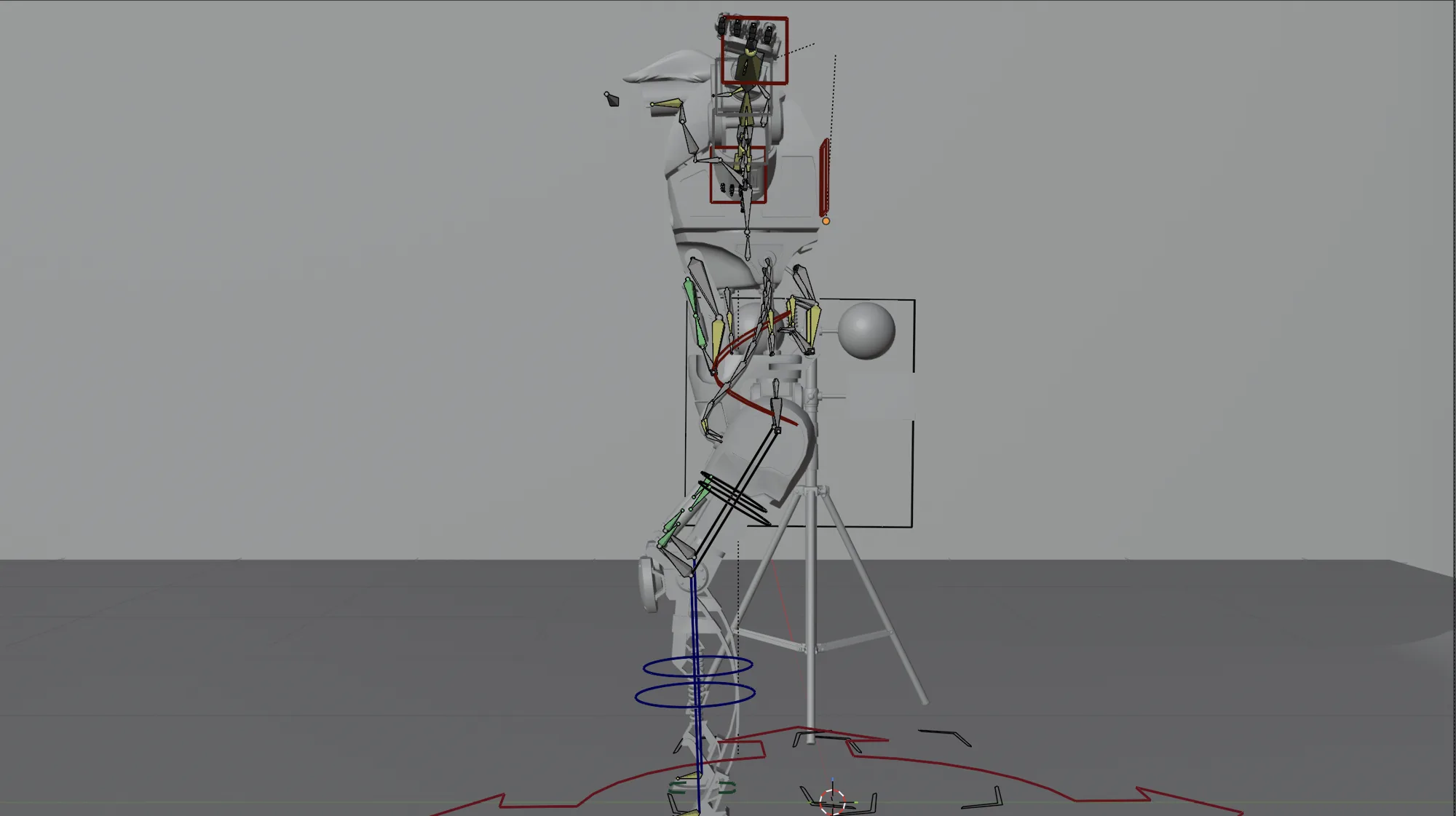 Le rig en pose