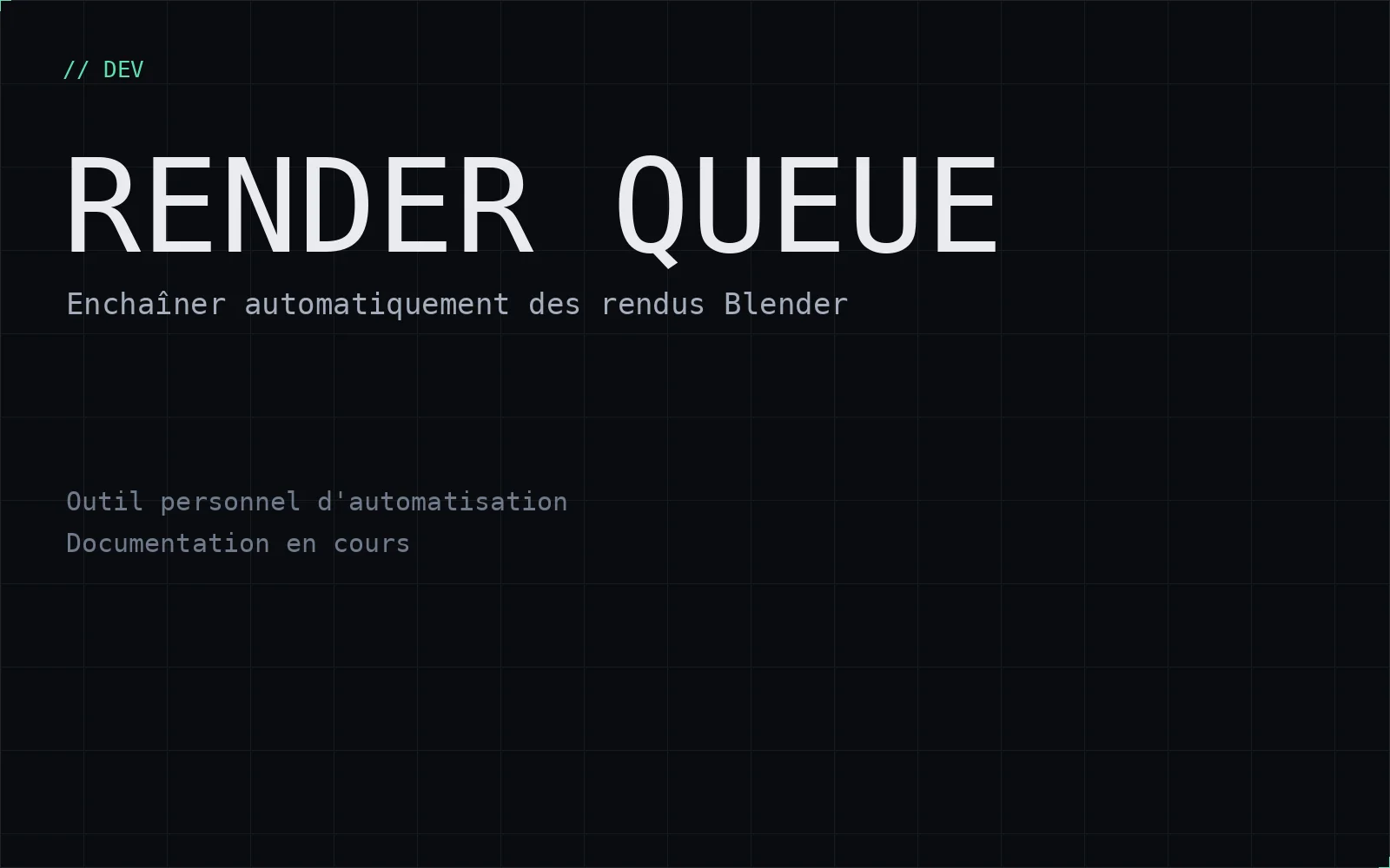 Render Queue