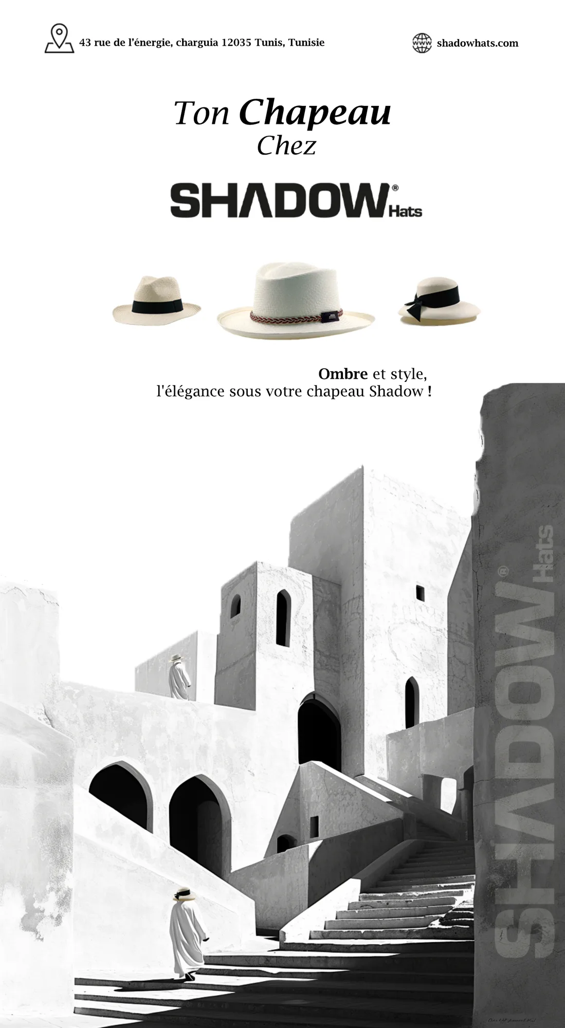 Affiche institutionnelle Shadow Hats