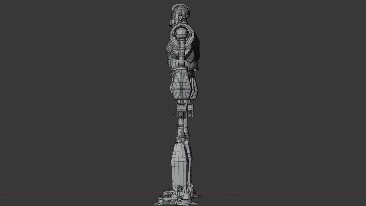 Turntable du robot hard-surface en clay