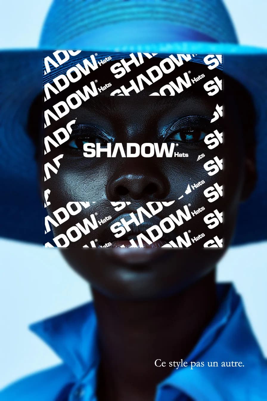 Portrait, motif SHADOW sur le visage